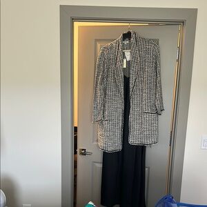Max Studio Black and White Tweed Jacket